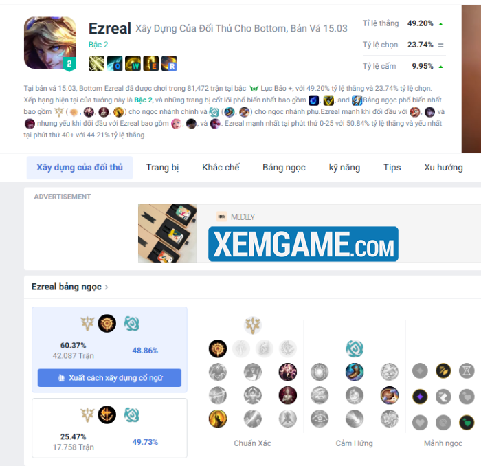 LMHT: Bên cạnh Sẵn Sàng Tấn Công, Nhịp Độ cũng là ngọc mạnh không kém cho Ezreal ngoc cho ezreal lmht