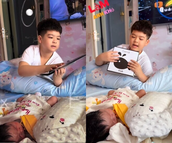 Con trai Nhật Kim Anh đẹp chuẩn soái ca, biết làm ảo thuật khiến ai cũng bật cười- Ảnh 2.