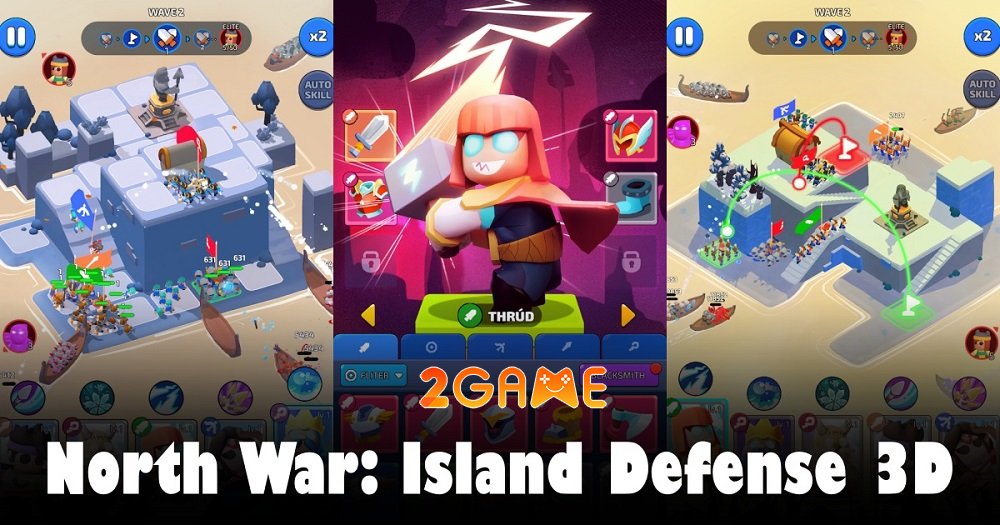 North War: Island Defense 3D – Game chiến thuật đậm chất thần thoại Bắc Âu north war 1