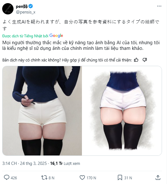 Bị chê sử dụng AI, nữ họa sĩ gợi cảm bậc nhất thế giới tung luôn bằng chứng- Ảnh 3.