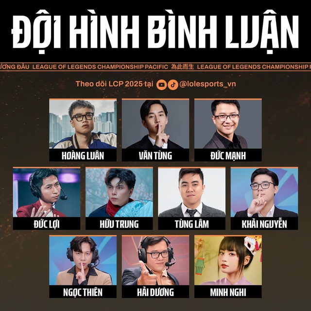 Danh sách dàn cast LCP 2025 bất ngờ xuất hiện nữ MC Minh Nghi Danh sách dàn cast LCP 2025 bất ngờ xuất hiện nữ MC Minh Nghi