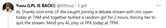 Loạt sao LPL dính nghi vấn bạo lực mạng với một nữ streamer, có cả Á quân EWC- Ảnh 2.