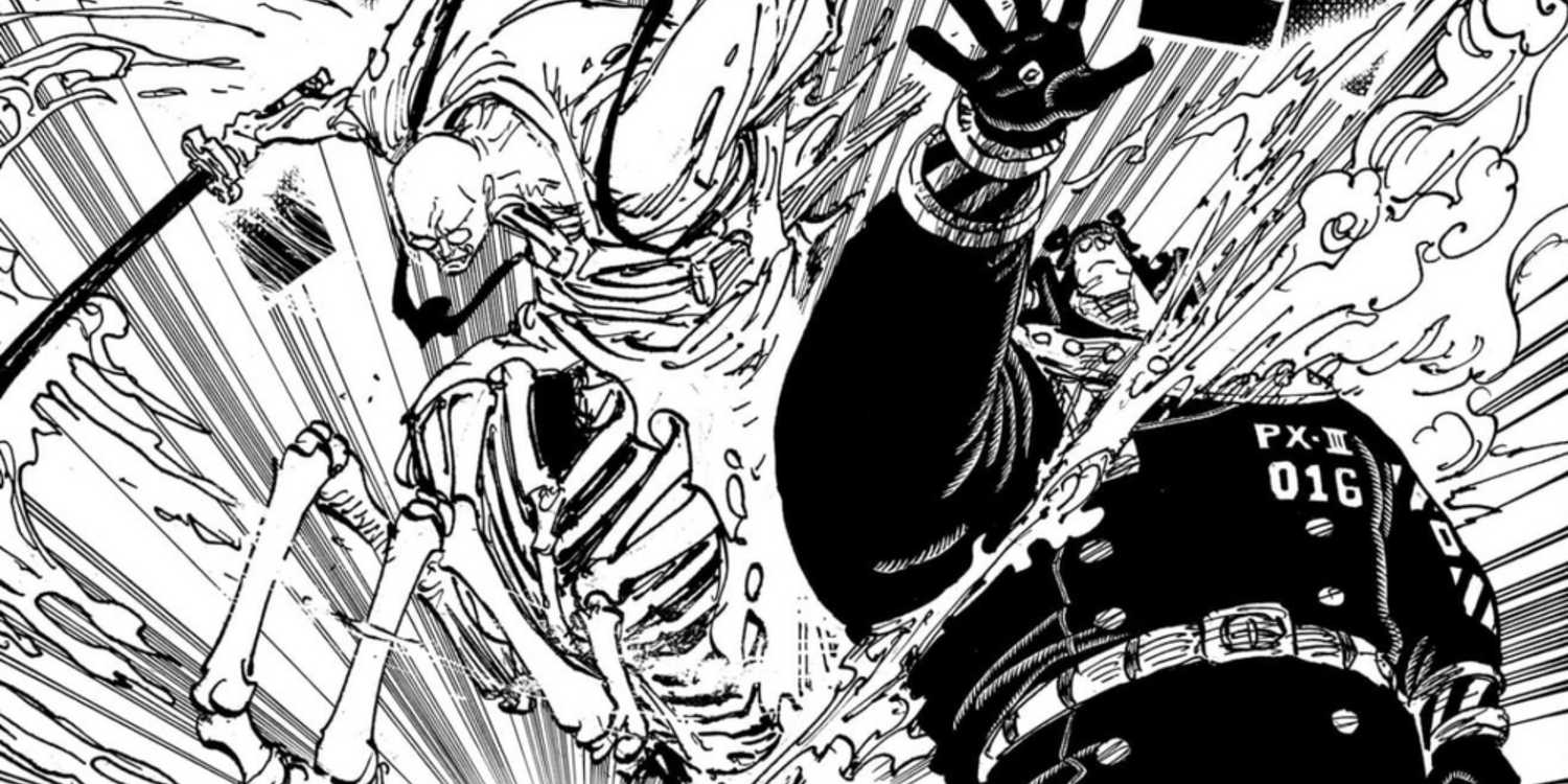 Nusjuro slices and freezes a Pacifista - One Piece