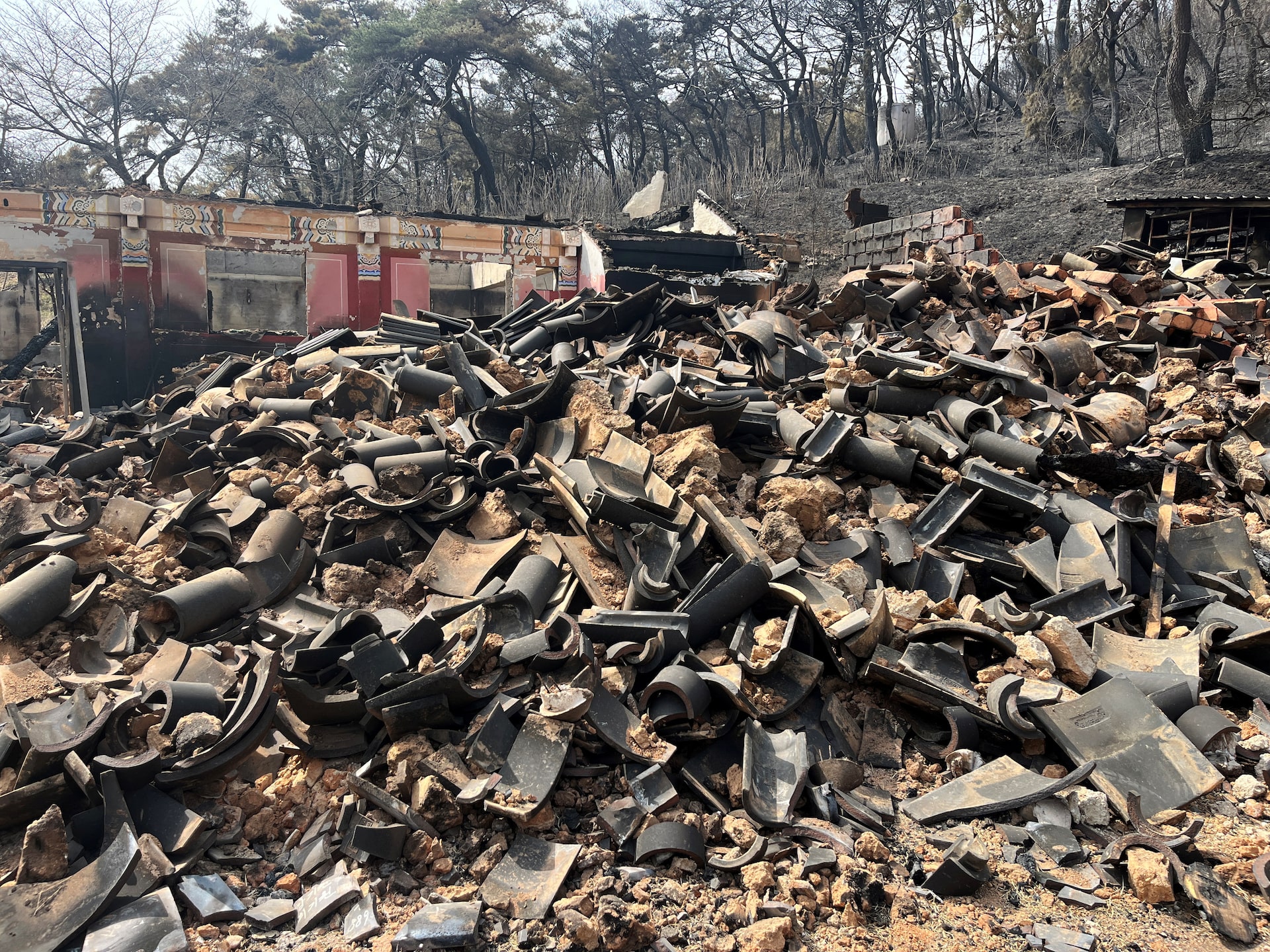 Thảm họa cháy rừng Hàn Quốc bước sang ngày thứ 5: 10.000 lính cứu hỏa vẫn không dập được lửa, số người chết tiếp tục tăng, di tích ngàn năm chỉ còn lại tro tàn- Ảnh 11.