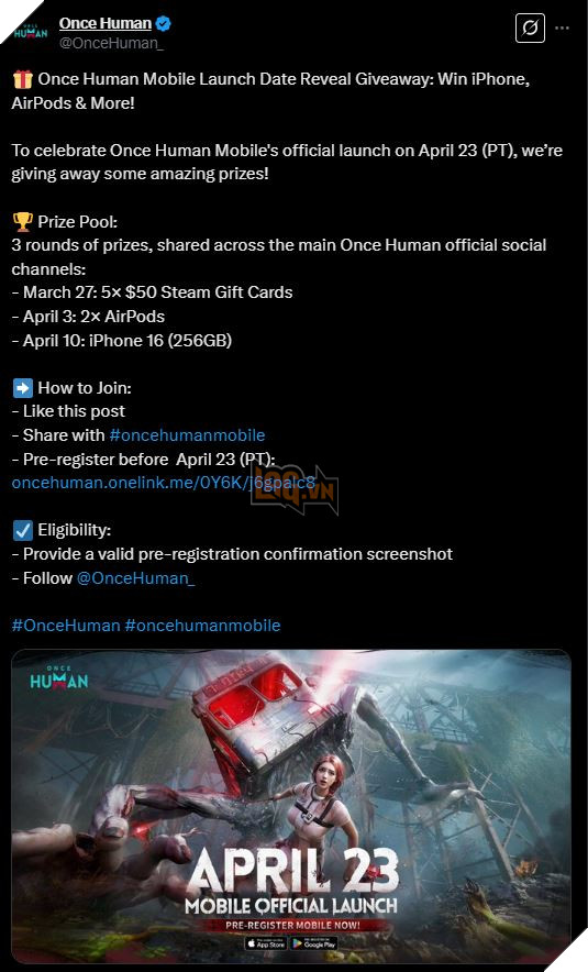 Game Sinh Ton Once Human Chuan Bi Dat Chan Len Mobile Vao Cuoi Thang Tu 2 Game Sinh Tồn Once Human Chuẩn Bị Đặt Chân Lên Mobile Vào Cuối Tháng Tư 2