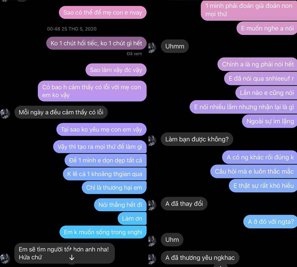 Vợ cũ Hoài Lâm tung tin nhắn riêng tư 5 năm trước, tiết lộ 1 chi tiết sốc về lý do ly hôn?- Ảnh 1. Vợ cũ Hoài Lâm tung tin nhắn riêng tư 5 năm trước, tiết lộ 1 chi tiết sốc về lý do ly hôn?- Ảnh 1.