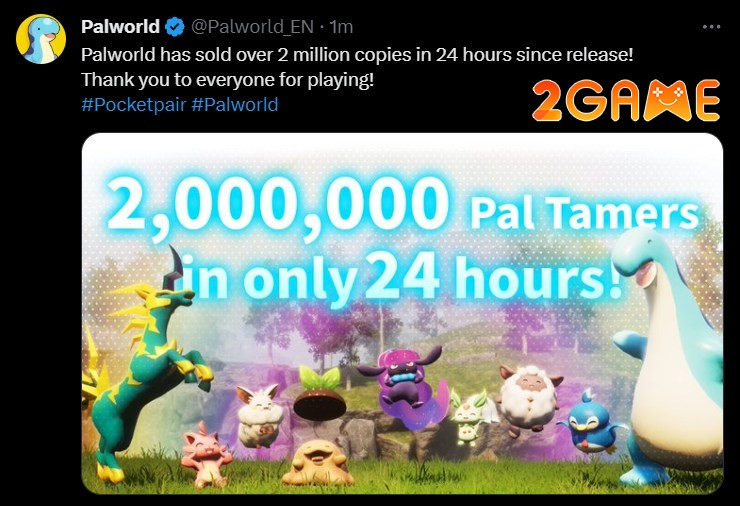 palworld-2 Ngay cả nhóm phát triển của Palworld cũng không ngờ game sẽ trở nên nổi tiếng palworld 2