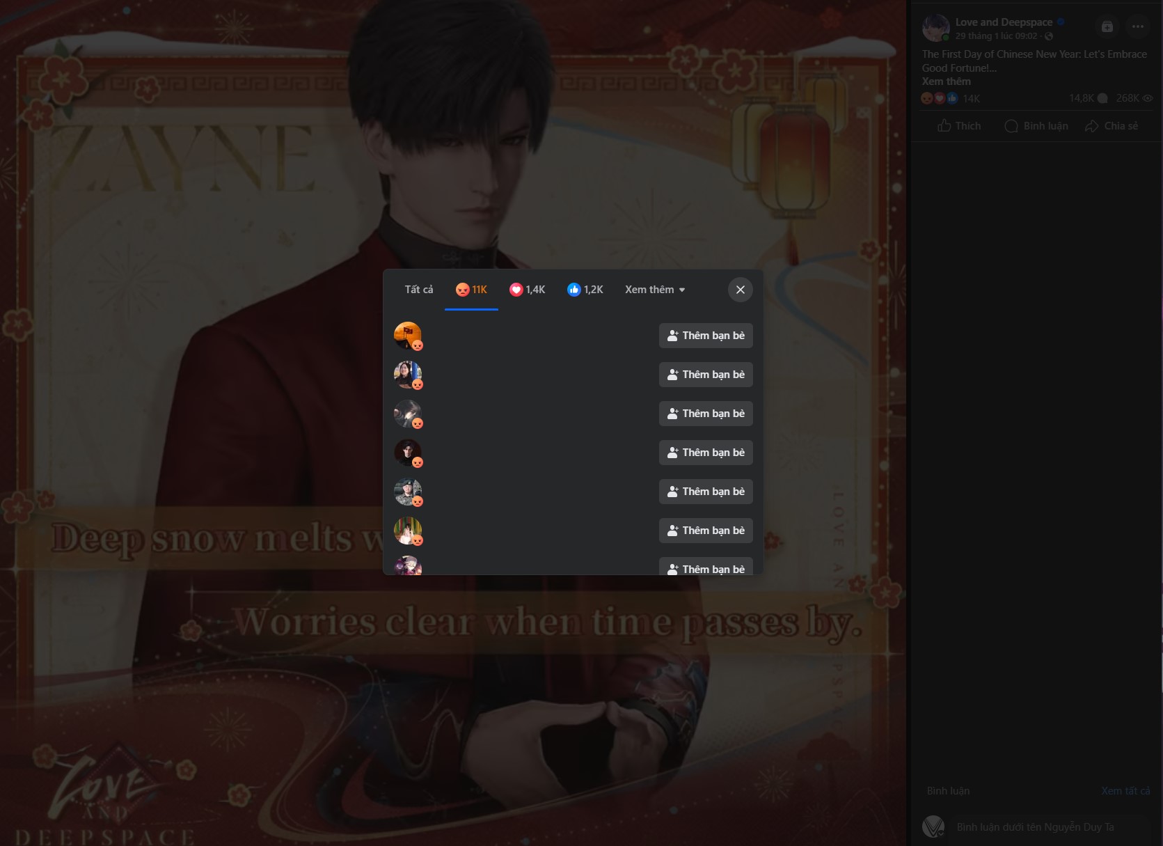 PaperGames Bài viết Chinese New Year đang có hơn 11 ngàn lượt phẫn nộ trên Facebook
