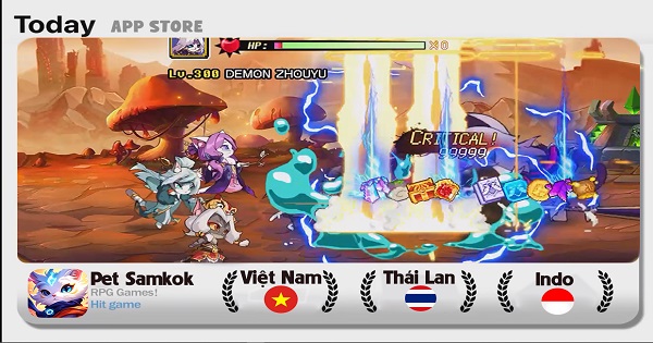 Pet Samkok – Báo Thủ 3Q đại thắng BXH game Đông Nam Á petsamkok bxh thumbjpg