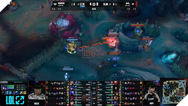 Cú Bàn Tay Hỏa Tiễn mở đầu cho pha giao tranh ác mộng của Gen.G lên AL