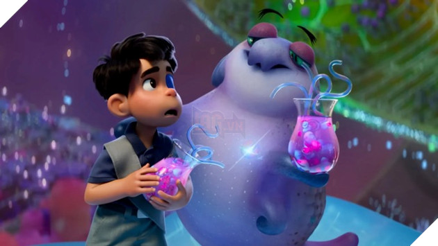 Phân cảnh Elio thưởng thức Glorp - loại đồ uống được lấy cảm hứng từ món chè của Việt Nam.