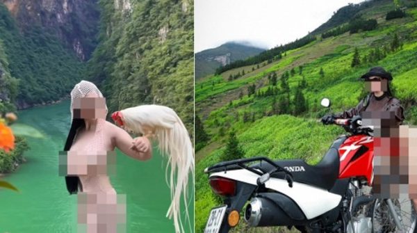 Nữ du khách tung loạt ảnh gợi dục phản cảm ở dốc Thẩm Mã, sông Nho Quế phan0am 1764396785 443 width740height495 auto cropjpg