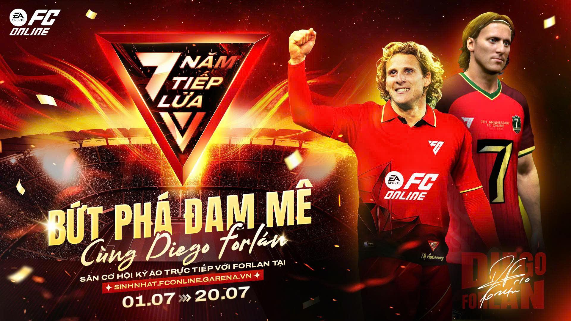 Huyền thoại bóng đá Diego Forlán sẽ đến Việt Nam tham dự sinh nhật 7 tuổi của FC Online- Ảnh 1. Huyền thoại bóng đá Diego Forlán sẽ đến Việt Nam tham dự sinh nhật 7 tuổi của FC Online- Ảnh 1.