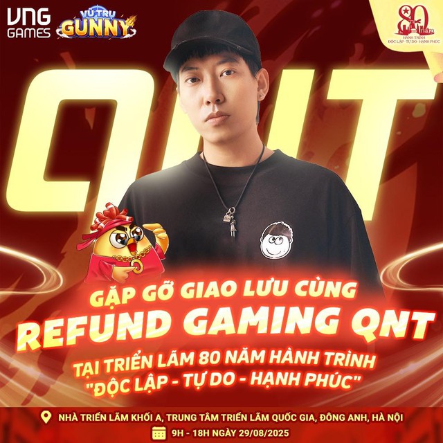 Dev và QNT Refund Gaming hội ngộ Vũ Trụ Gunny tại Triển lãm A80: Hé lộ trải nghiệm đặc biệt chờ đón khán giả- Ảnh 2.