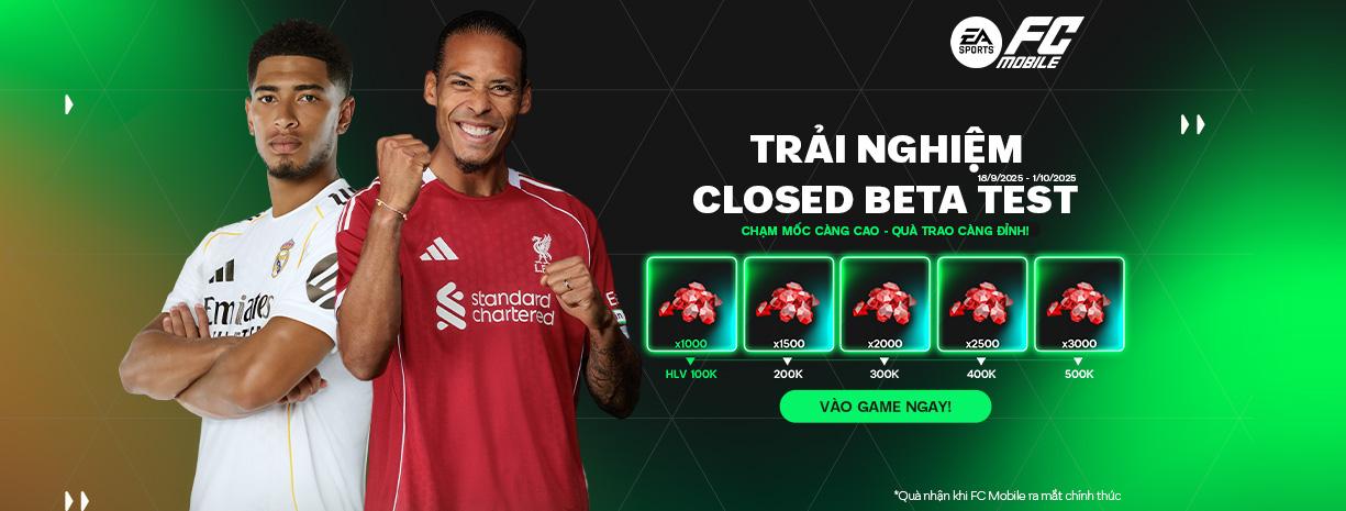 FC Mobile ra mắt phiên bản trải nghiệm (Closed Beta Test) tại Việt Nam cùng loạt nội dung