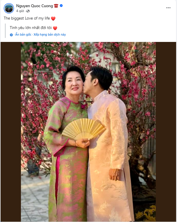 CEO Nguyễn Quốc Cường đăng ảnh bên
