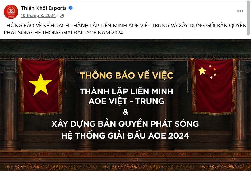 Thiên Khôi Esports – Gã khổng lồ mang tham vọng xoay chuyển nền AoE Việt Nam già cỗi- Ảnh 2.
