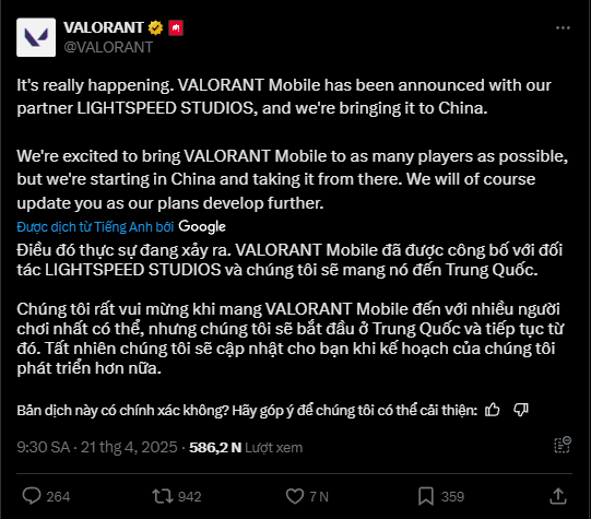 VALORANT Mobile chính thức mở đăng ký trước, dự kiến thời điểm phát hành- Ảnh 1.