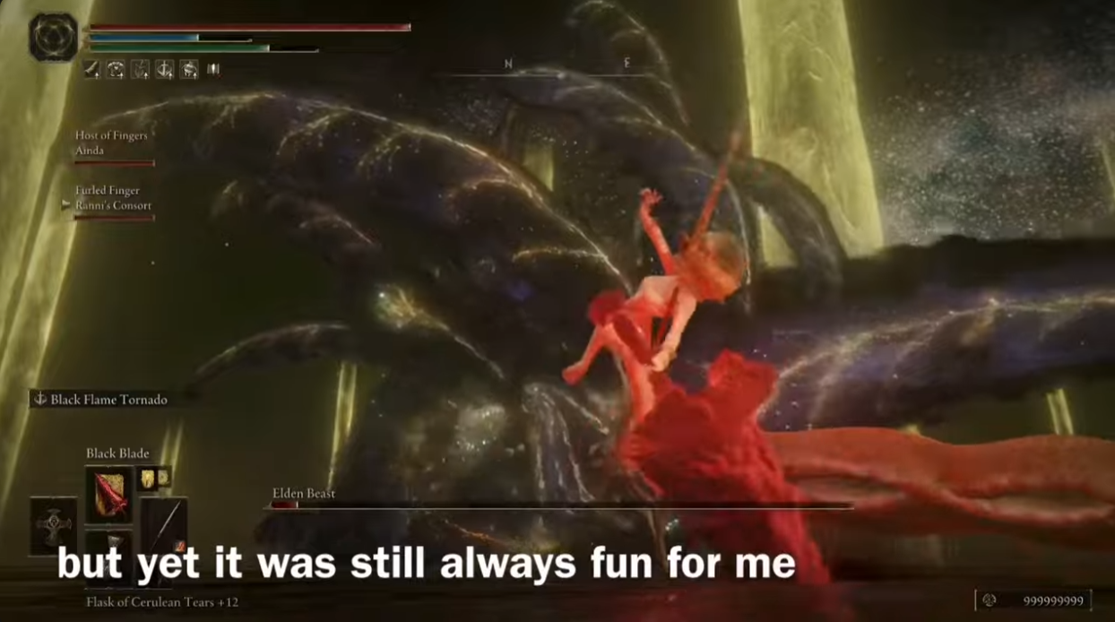 Đánh bại trùm cuối của Elden Ring 10000 lần, nữ game thủ được cộng đồng mệnh danh là “thánh sống”- Ảnh 4. Đánh bại trùm cuối của Elden Ring 10000 lần, nữ game thủ được cộng đồng mệnh danh là “thánh sống”- Ảnh 4.
