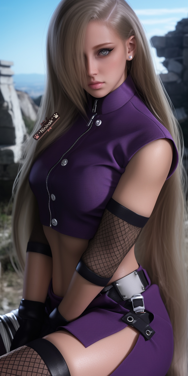 Ngỡ ngàng vẻ đẹp đời thực của các nữ ninja Naruto do AI