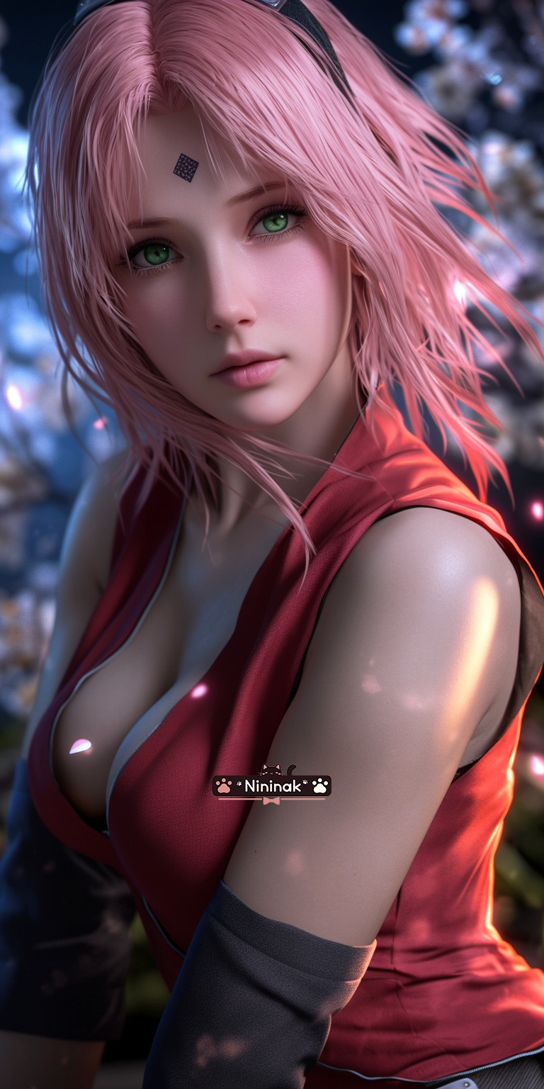 Ngỡ ngàng vẻ đẹp đời thực của các nữ ninja Naruto do AI