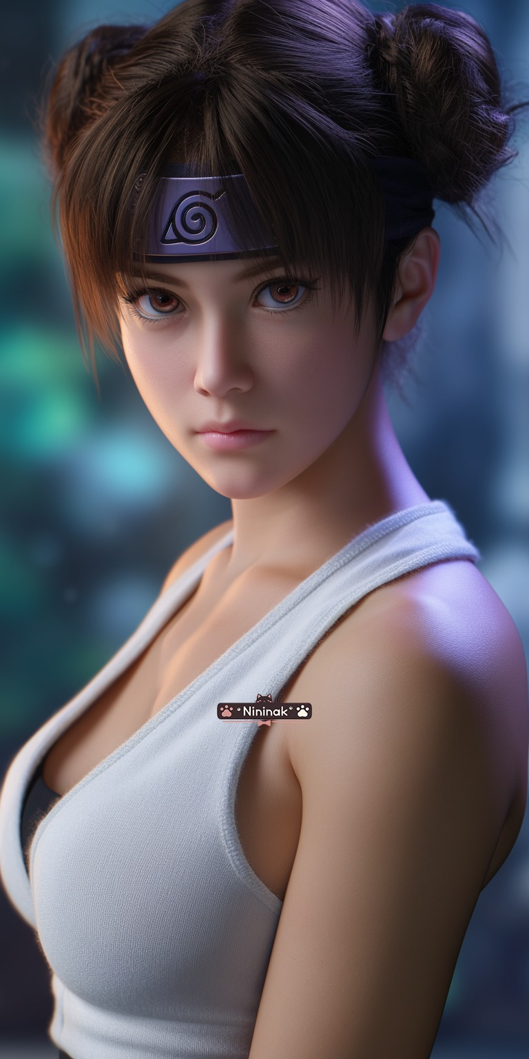 Ngỡ ngàng vẻ đẹp đời thực của các nữ ninja Naruto do AI