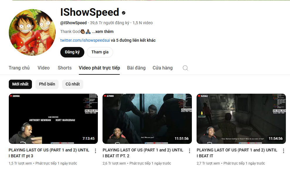 IShowSpeed tiếp tục thử thách điên rồ, livestream 30 tiếng không nghỉ, phá đảo 2 bom tấn nổi tiếng- Ảnh 1. IShowSpeed tiếp tục thử thách điên rồ, livestream 30 tiếng không nghỉ, phá đảo 2 bom tấn nổi tiếng- Ảnh 1.
