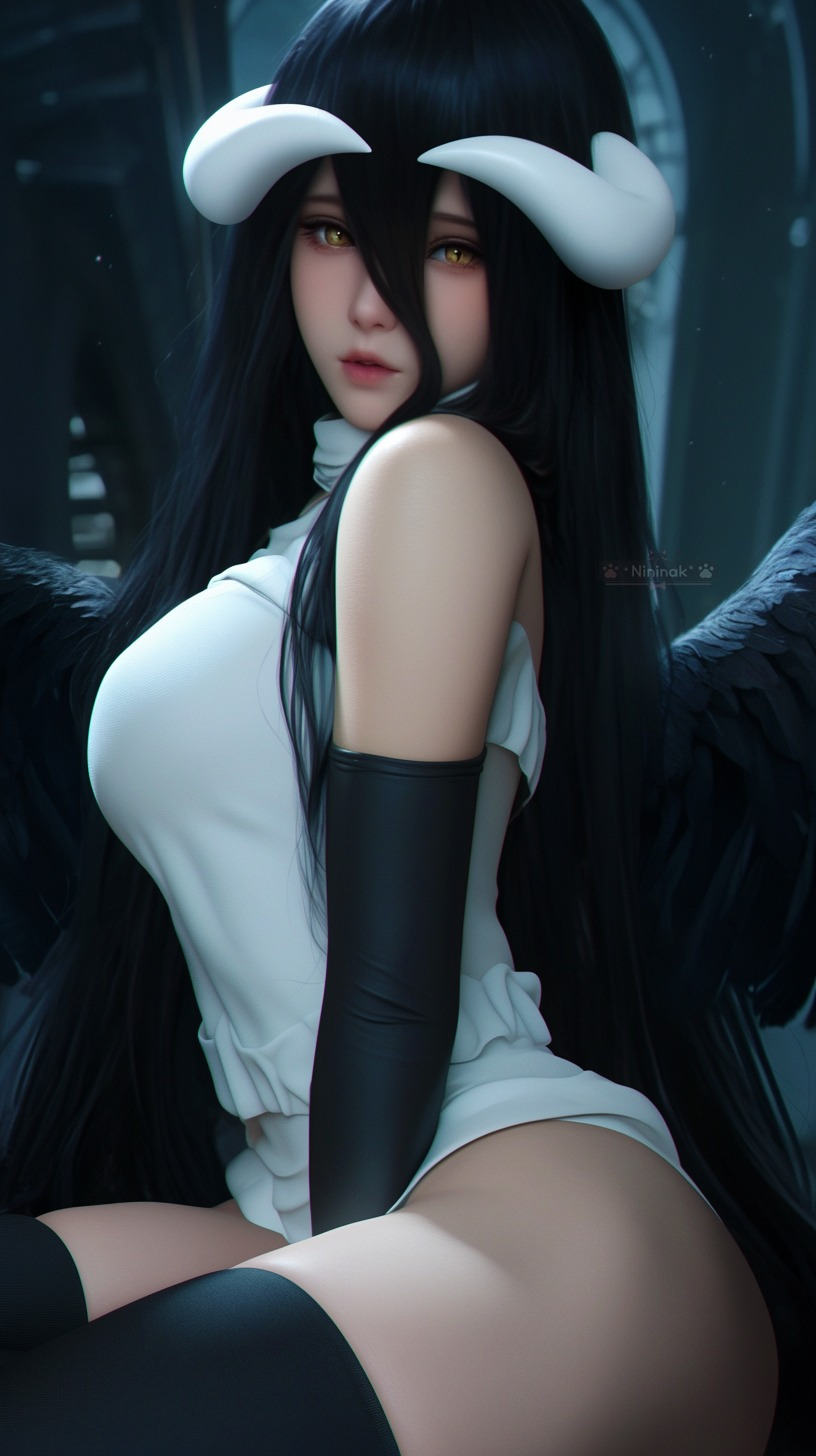 Overlord: AI thổi bùng vẻ đẹp của Albedo, khiến fan Overlord: AI thổi bùng vẻ đẹp của Albedo, khiến fan