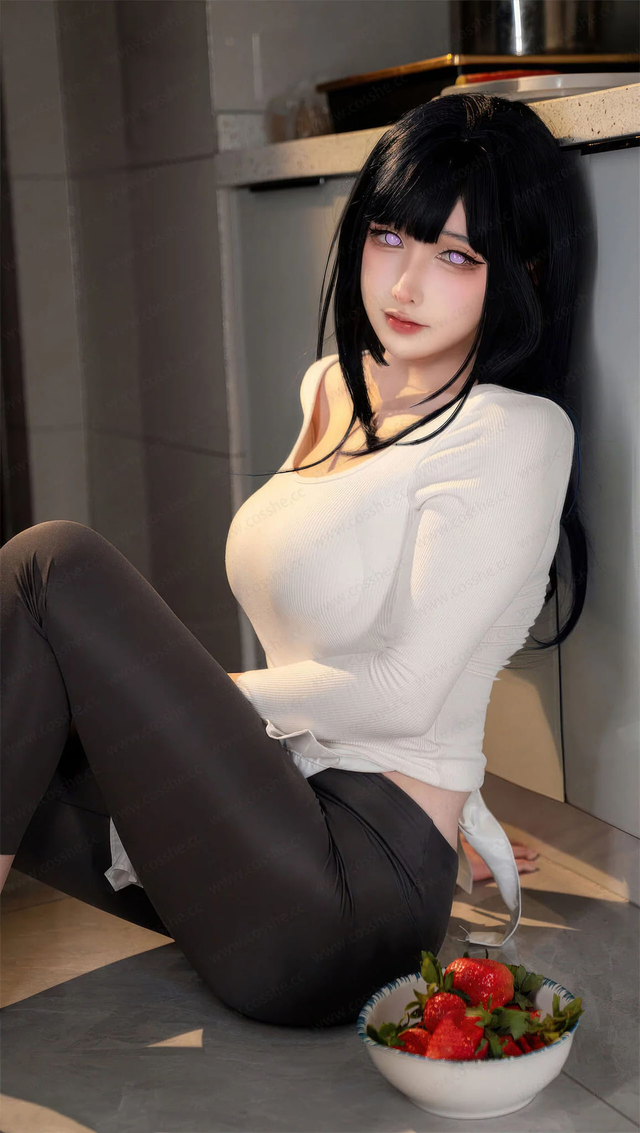 Naruto: Hinata xuyên không đến hiện đại, diện trang phục bó sát