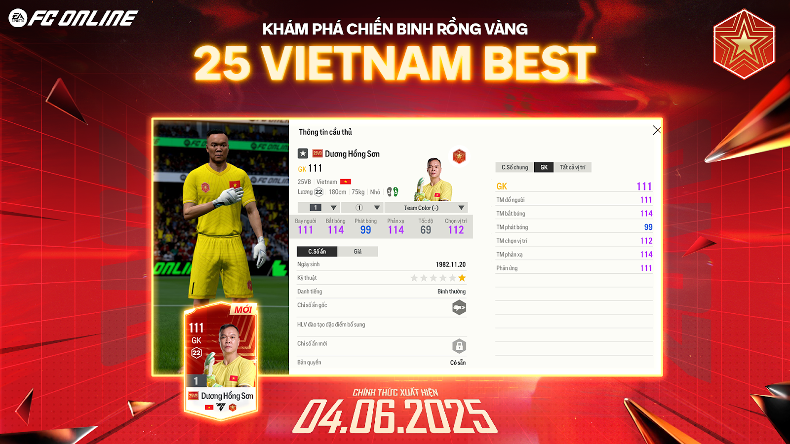 CỰC HOT: Siêu hậu vệ Phạm Xuân Mạnh và huyền thoại Dương Hồng Sơn chính thức góp mặt trong FC Online- Ảnh 3.