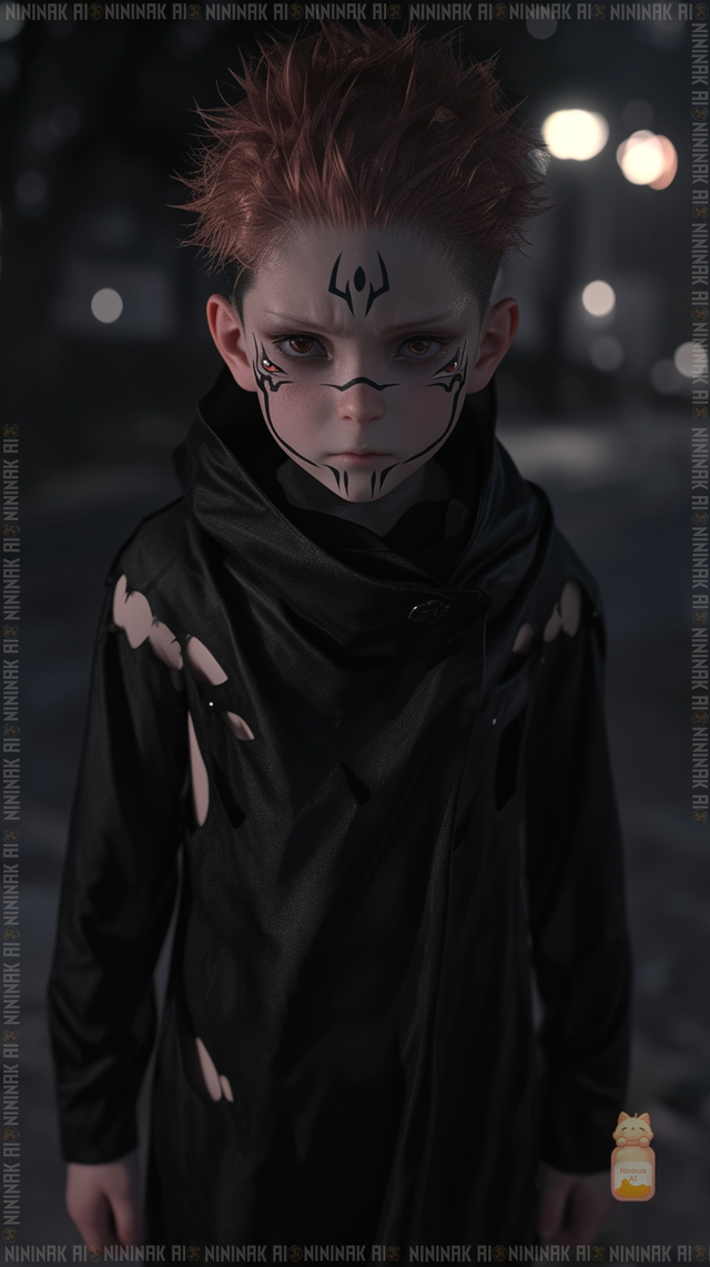 AI hô biến Luffy, Zoro, Gojo, Sukuna,... thành phiên bản nhí, ai nhìn cũng thấy cưng- Ảnh 6.