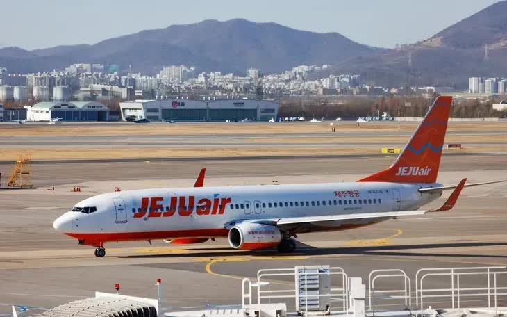 Máy bay của hãng hàng không Hàn Quốc Jeju Air (Ảnh: bloomberg.com)