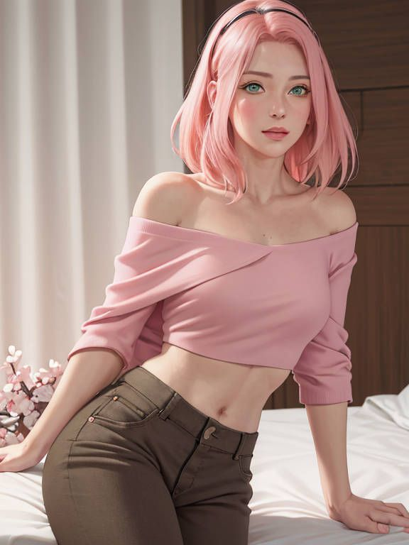 Khi AI “nâng cấp” nhan sắc Sakura: Nữ ninja làng Lá đẹp nóng bỏng ăn đứt nguyên tác- Ảnh 8.