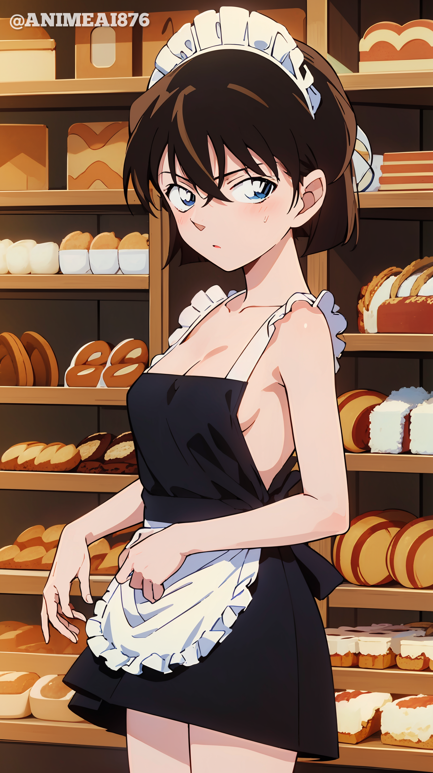 AI hé lộ vẻ đẹp tiềm ẩn của Haibara Ai với chiếc tạp dề đầy quyến rũ- Ảnh 2.