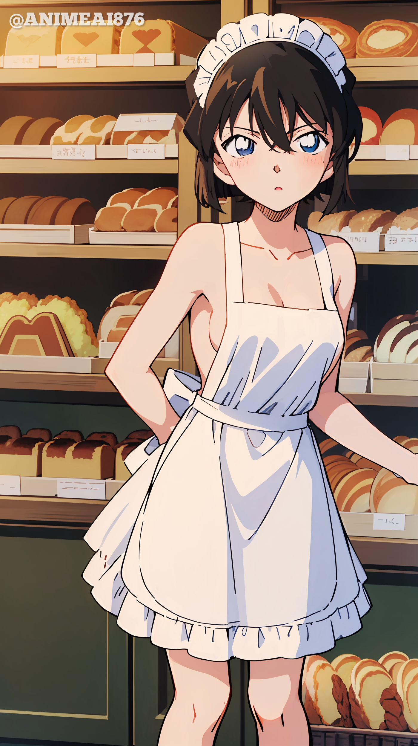 AI hé lộ vẻ đẹp tiềm ẩn của Haibara Ai với chiếc tạp dề đầy quyến rũ- Ảnh 7.