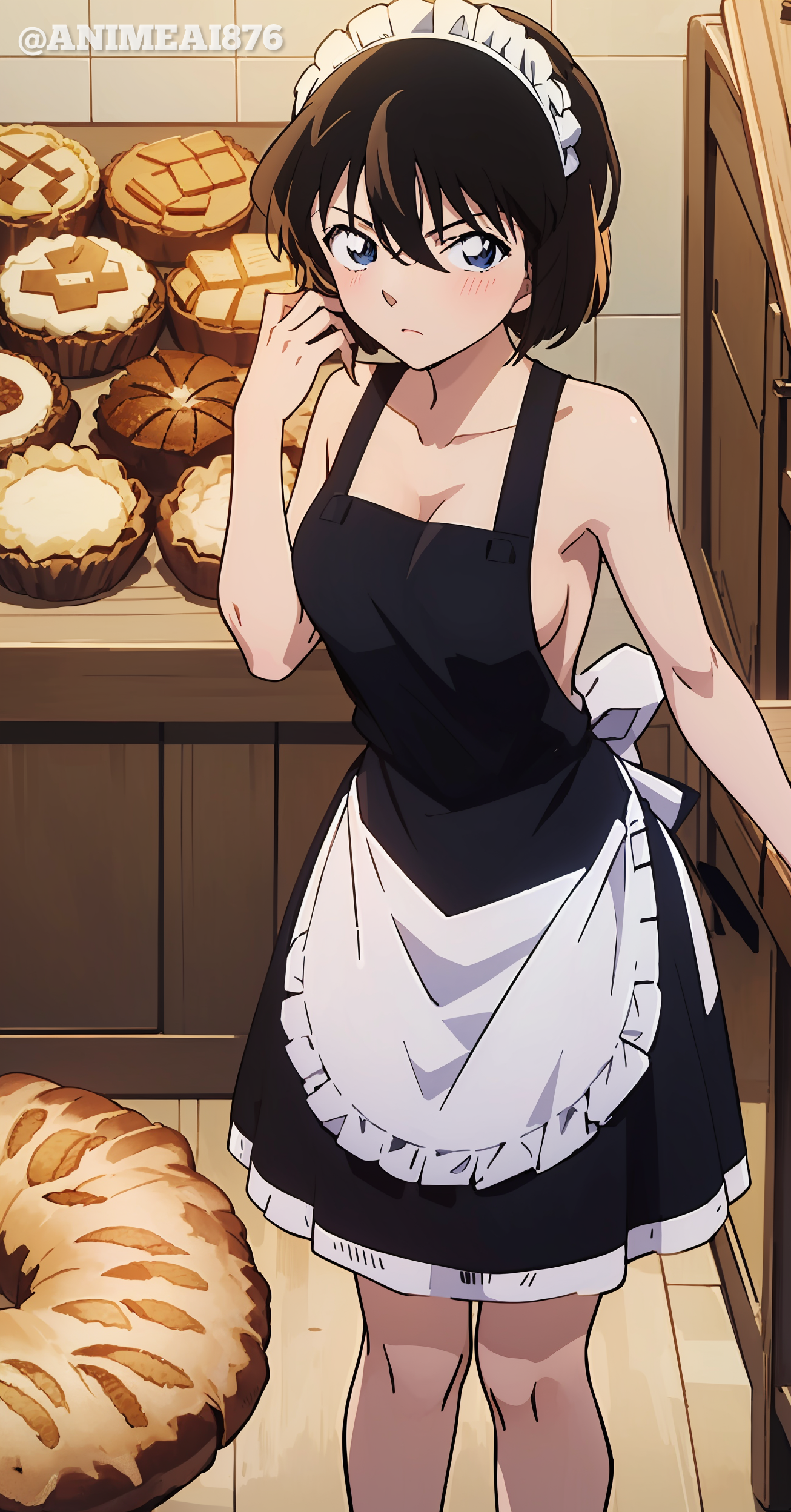 AI hé lộ vẻ đẹp tiềm ẩn của Haibara Ai với chiếc tạp dề đầy quyến rũ- Ảnh 8.