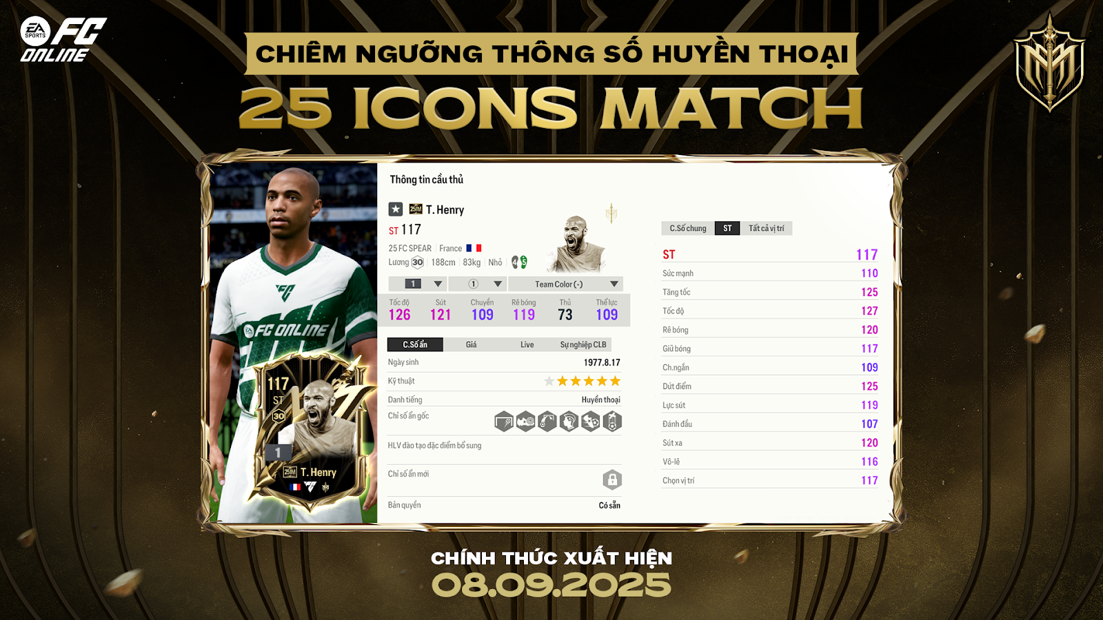 FC Online gây bão: Mùa thẻ 25 ICONS MATCH tích hợp tính năng FC Online gây bão: Mùa thẻ 25 ICONS MATCH tích hợp tính năng