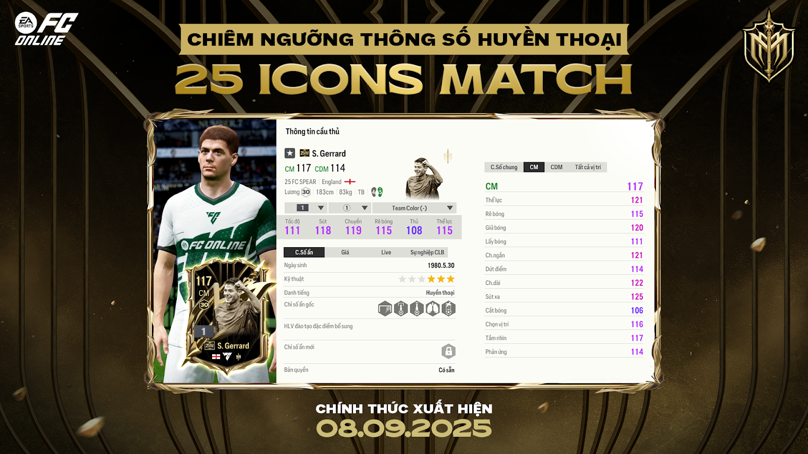 FC Online gây bão: Mùa thẻ 25 ICONS MATCH tích hợp tính năng FC Online gây bão: Mùa thẻ 25 ICONS MATCH tích hợp tính năng