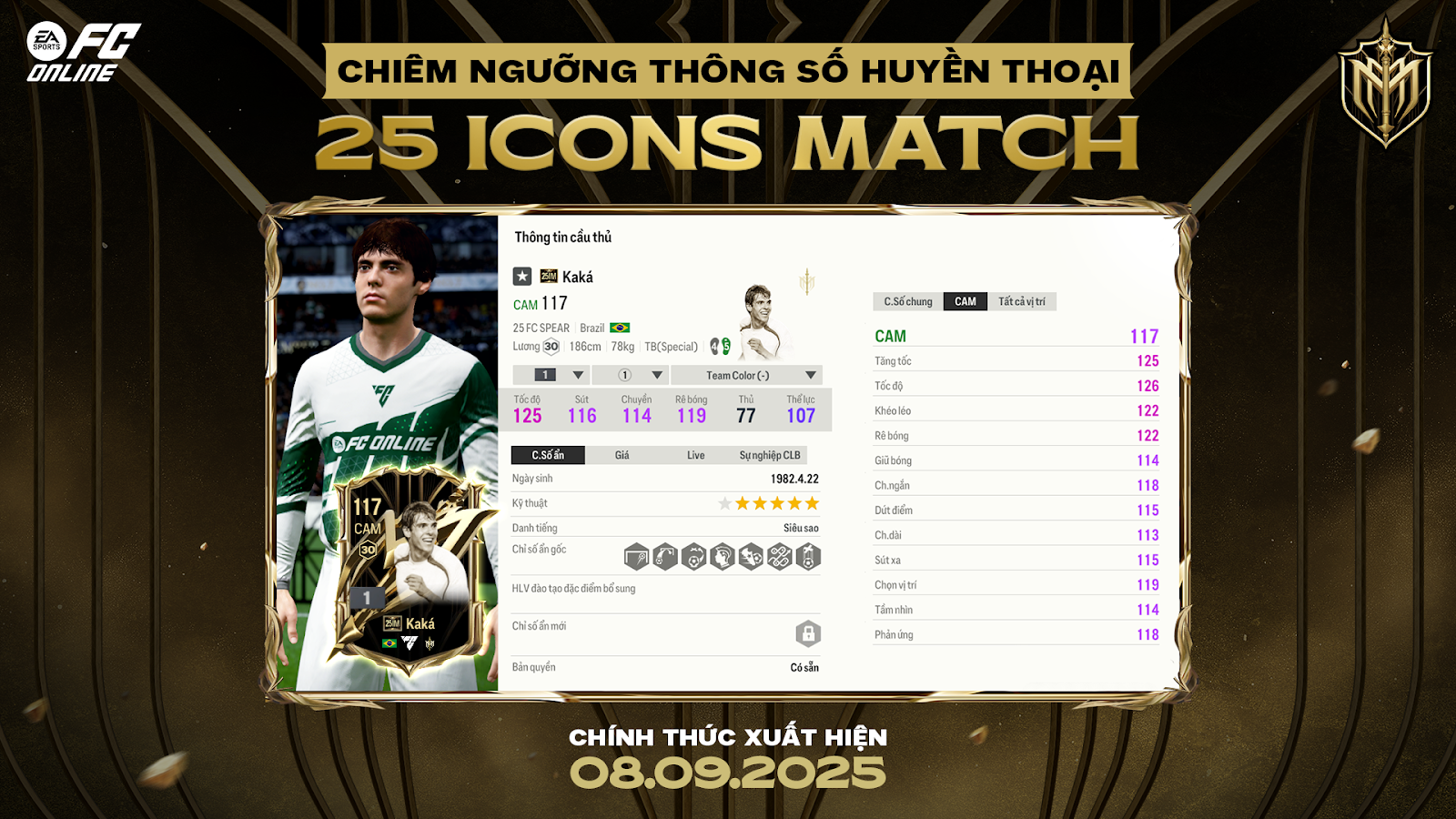 FC Online gây bão: Mùa thẻ 25 ICONS MATCH tích hợp tính năng FC Online gây bão: Mùa thẻ 25 ICONS MATCH tích hợp tính năng