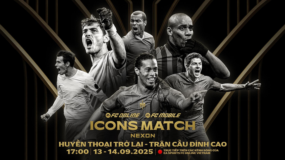 ICONS Match 2025: Các huyền thoại bóng đá trở lại - Tái hiện ký ức huy hoàng- Ảnh 1.