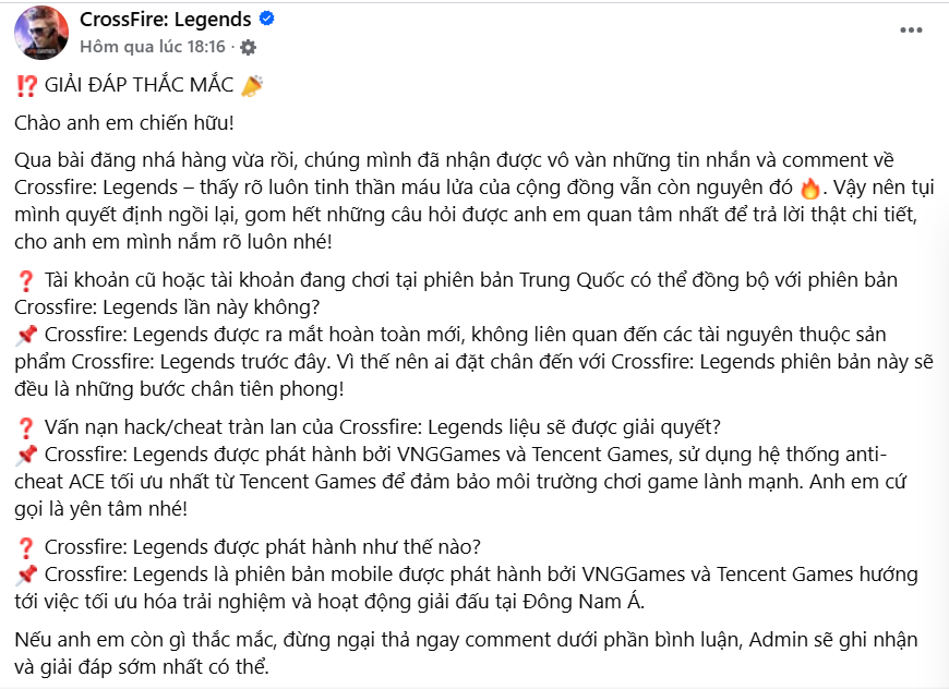 Giải đáp thắc mắc cho anh em game thủ, Crossfire: Legends khẳng định dẹp tan nỗi ám ảnh nhất của game thủ- Ảnh 2.