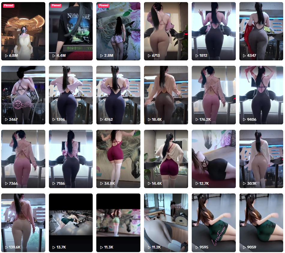 Chẳng cần lộ mặt và đăng “trăm video như một”, hot girl phòng gym vẫn thu hút cả triệu fan- Ảnh 3. Chẳng cần lộ mặt và đăng “trăm video như một”, hot girl phòng gym vẫn thu hút cả triệu fan- Ảnh 3.