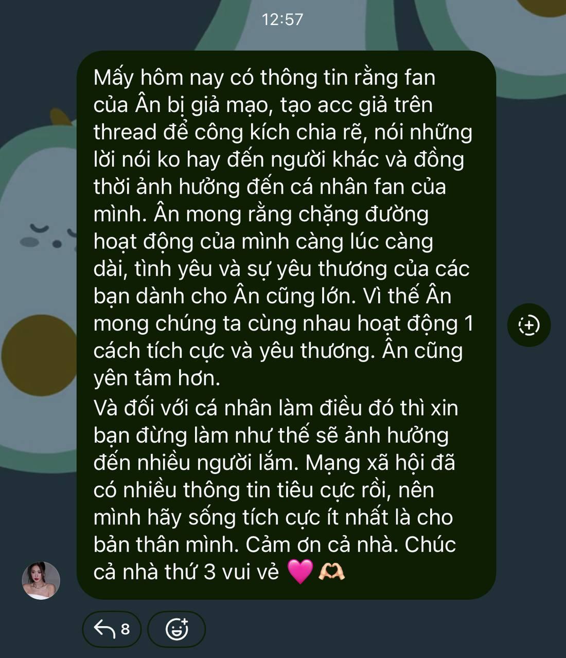 Thông báo quan trọng của Đoàn Thiên Ân- Ảnh 1.