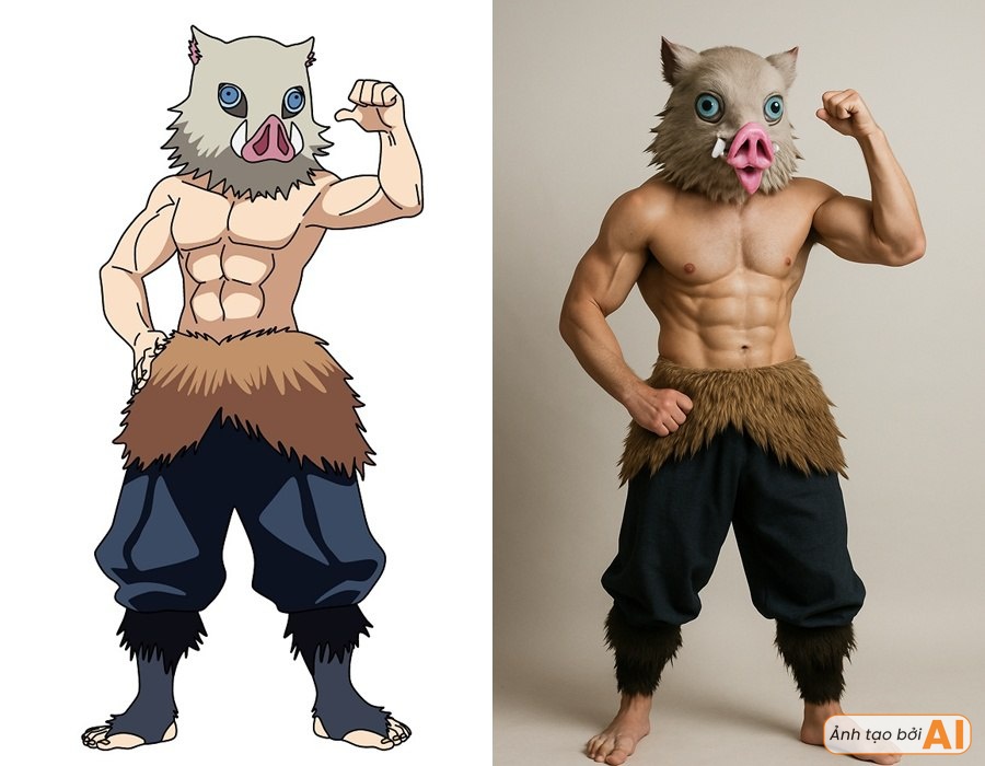 Dàn nhân vật Thanh Gươm Diệt Quỷ hóa người thật: Nhìn tới nữ chính mà sốc nặng