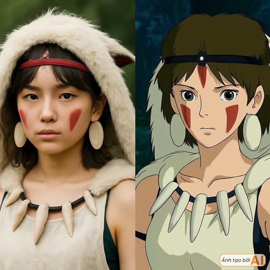 Dàn nhân vật hoạt hình Ghibli hoá người thật: 1 nàng công chúa đẹp hơn bản gốc, kéo đến ảnh cuối mà hết hồn- Ảnh 8. Dàn nhân vật hoạt hình Ghibli hoá người thật: 1 nàng công chúa đẹp hơn bản gốc, kéo đến ảnh cuối mà hết hồn- Ảnh 8.