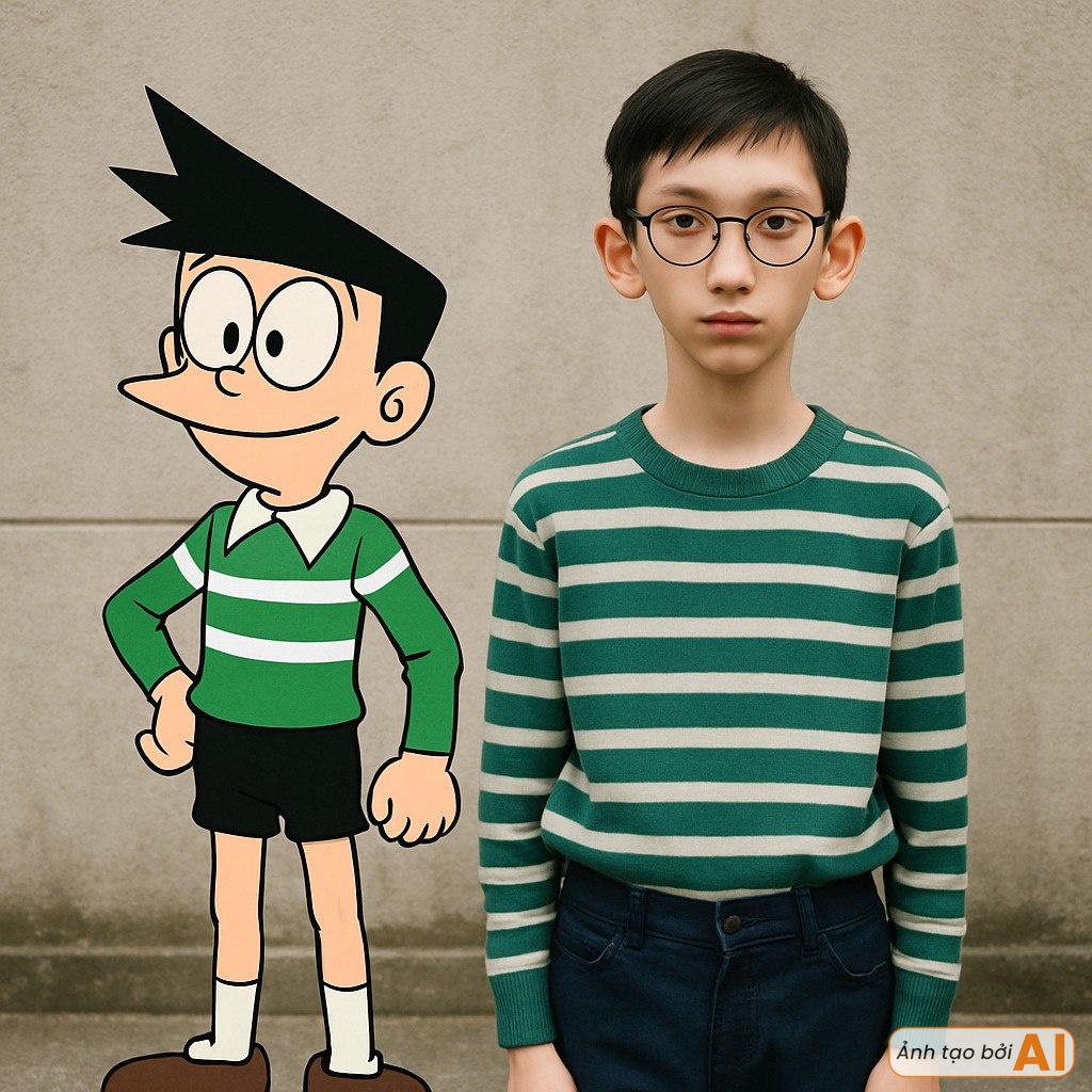 Dàn nhân vật hoạt hình Doraemon hóa người thật: Shizuka đẹp hơn bản gốc, 1 cái tên như xé truyện bước ra- Ảnh 3.