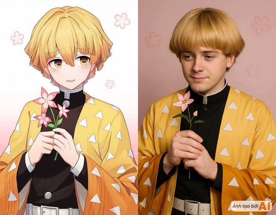 Dàn nhân vật Thanh Gươm Diệt Quỷ hóa người thật: Nhìn tới nữ chính mà sốc nặng