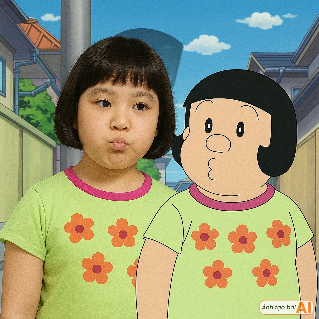 Dàn nhân vật hoạt hình Doraemon hóa người thật: Shizuka đẹp hơn bản gốc, 1 cái tên như xé truyện bước ra- Ảnh 6.