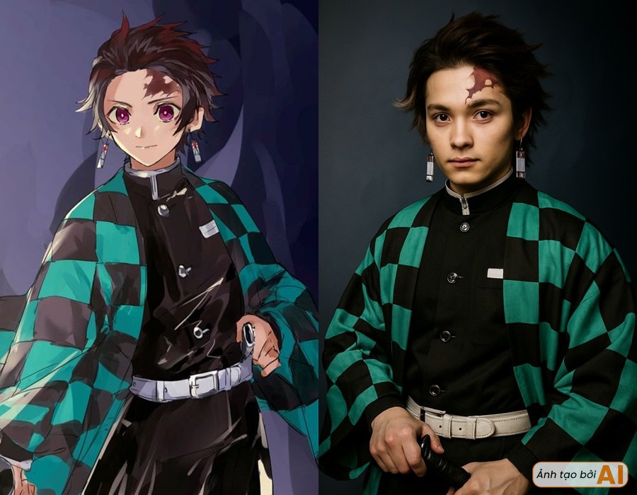 Dàn nhân vật Thanh Gươm Diệt Quỷ hóa người thật: Nhìn tới nữ chính mà sốc nặng