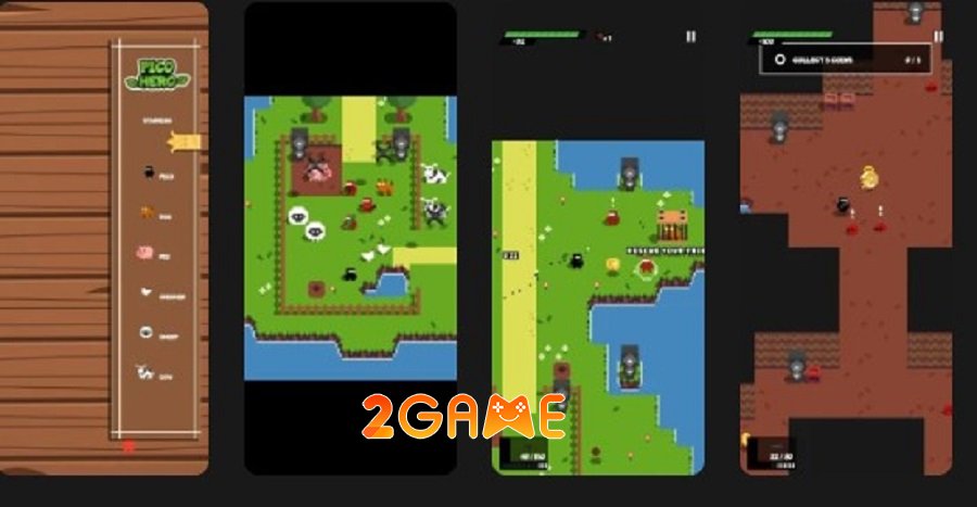 Pico Hero – Game phiêu lưu hành động shooter đồ hoạ pixel picoheroes 1